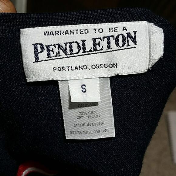 Pendleton Striped Silk and Nylon Cardigan - Picture 4 of 5